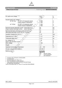 B88069X9290B502 Datasheet Cover