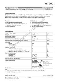 B88269X1100C011 Datasheet Page 2