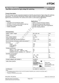 B88269X1170C011 Datasheet Page 2