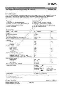 B88269X1200C011 Datasheet Page 2