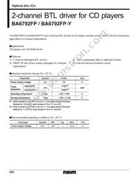 BA6792FP-YE2 Datasheet Cover