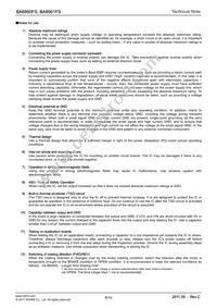 BA6951FS-E2 Datasheet Page 8