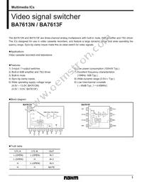BA7613F-E2 Datasheet Cover