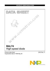 BAL74 Datasheet Page 2