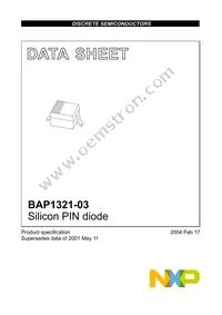 BAP1321-03 Datasheet Cover