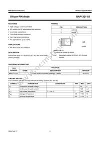 BAP1321-03 Datasheet Page 2