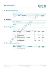 BAP50-05 Datasheet Page 2