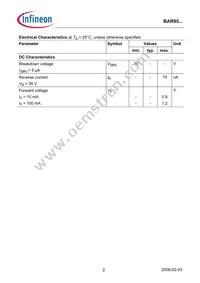 BAR 95-02LS E6327 Datasheet Page 2