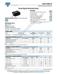 BAS170WS-G3-08 Datasheet Cover