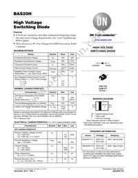 BAS20HT1 Datasheet Cover