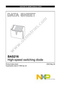 BAS216 Datasheet Cover