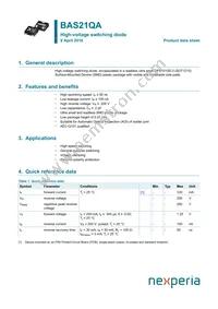 BAS21QAZ Datasheet Cover