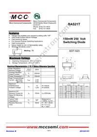 BAS21T-TP Datasheet Cover