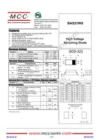 BAS21WS-TP Datasheet Cover