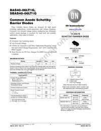 BAS40-06LT1 Datasheet Cover