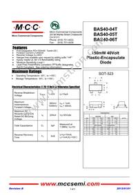 BAS40T-TP Datasheet Cover