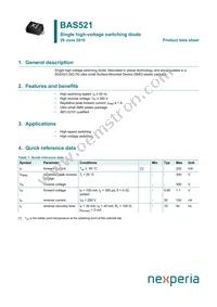 BAS521 Datasheet Cover