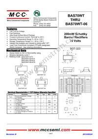 BAS70WT-TP Datasheet Cover