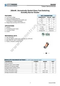 BAS85 L0G Datasheet Cover