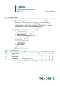 BAS86 Datasheet Cover