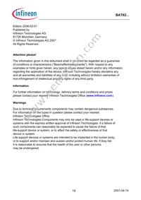 BAT 62-02W E6327 Datasheet Page 18