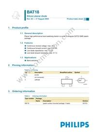 BAT18 Datasheet Cover