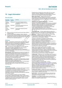 BAT46GWX Datasheet Page 11