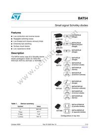 BAT54-09P6FILM Datasheet Cover