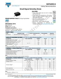 BAT54WS-G3-08 Datasheet Cover