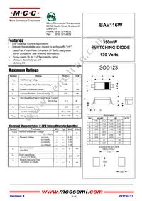 BAV116W-TP Datasheet Cover