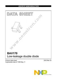 BAV170VL Datasheet Page 2