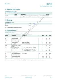 BAV199 Datasheet Page 2