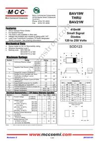 BAV20W-TP Datasheet Cover