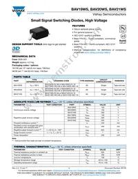 BAV20WS-HE3-18 Datasheet Cover