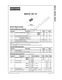 BAV21-T50R Datasheet Cover