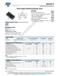 BAV23C-G3-08 Datasheet Cover