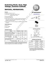 BAV23CLT3G Datasheet Cover