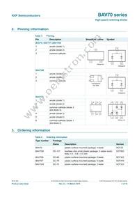 BAV70T Datasheet Page 3