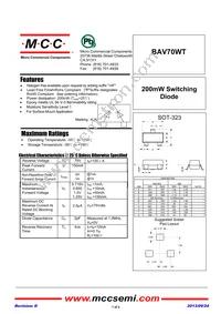 BAV70WT-TP Datasheet Cover