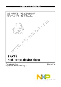 BAV74 Datasheet Page 2
