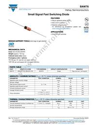 BAW76-TAP Datasheet Cover