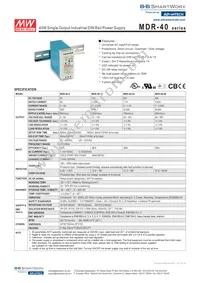 BB-MDR-40-48 Datasheet Cover