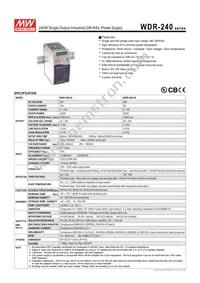 BB-WDR-240-24 Datasheet Cover