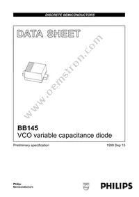 BB145 Datasheet Cover