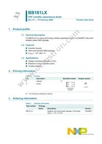 BB181LX Datasheet Cover