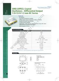 BC-622.080MCE-T Datasheet Cover