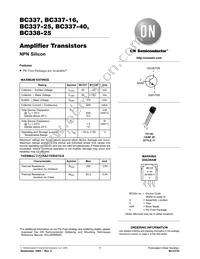 BC338-25ZL1G Datasheet Cover