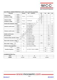 BC558B-AP Datasheet Page 2