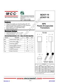 BC637-16-AP Datasheet Cover