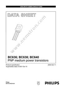 BC640 Datasheet Cover